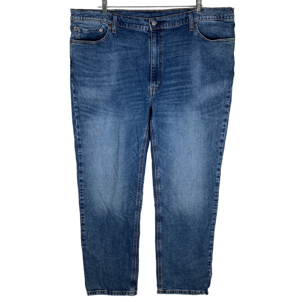Levis 541 Athletic Taper Jeans Mens 44x32 Blue Americana Workwear Casual Classic